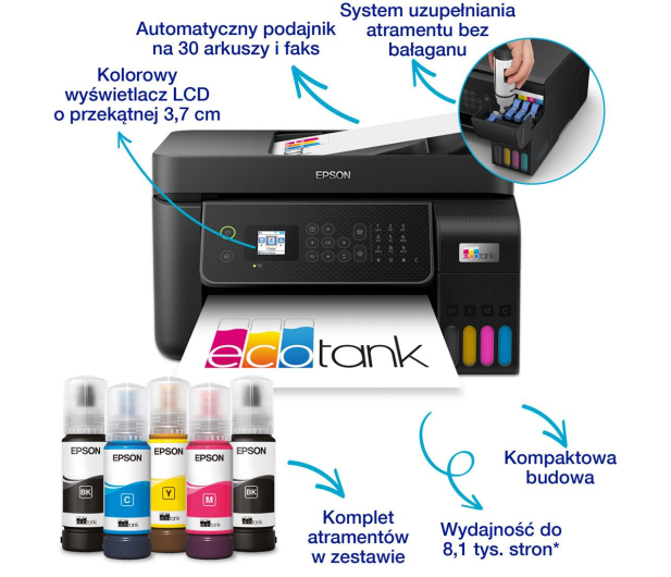 EPSON  EcoTank L5310  C11CJ65412 - 1247305 - zdjęcie 8